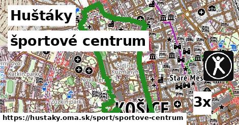 športové centrum, Huštáky