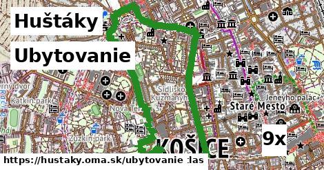 ubytovanie v Huštáky