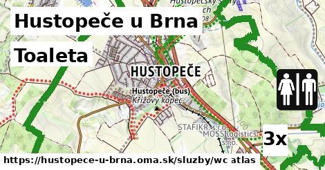 toaleta v Hustopeče u Brna