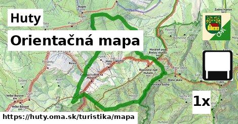Orientačná mapa, Huty