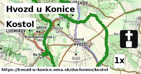 Kostol, Hvozd u Konice