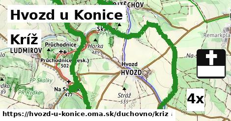 kríž v Hvozd u Konice