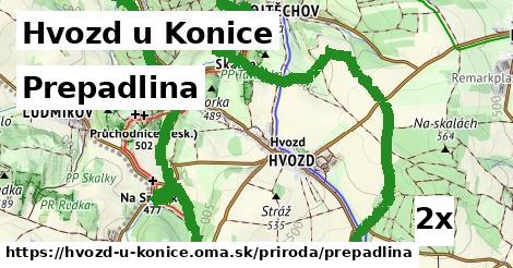 prepadlina v Hvozd u Konice