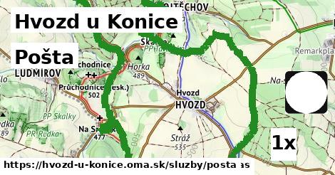pošta v Hvozd u Konice