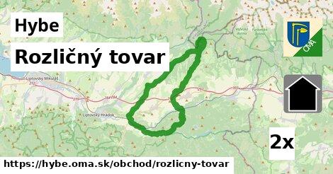 rozličný tovar v Hybe