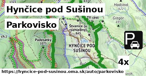 Parkovisko, Hynčice pod Sušinou