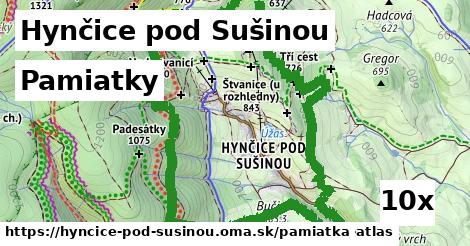 pamiatky v Hynčice pod Sušinou