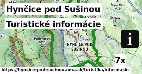 Turistické informácie, Hynčice pod Sušinou