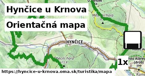 orientačná mapa v Hynčice u Krnova