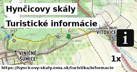 turistické informácie v Hynčicovy skály