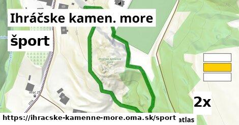 šport v Ihráčske kamen. more