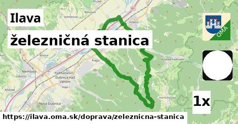 železničná stanica, Ilava