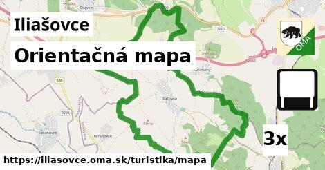 Orientačná mapa, Iliašovce