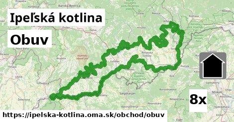 Obuv, Ipeľská kotlina