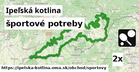 športové potreby, Ipeľská kotlina