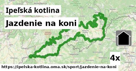 Jazdenie na koni, Ipeľská kotlina