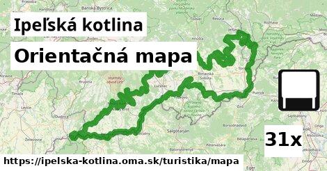 Orientačná mapa, Ipeľská kotlina