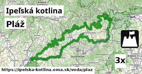 Pláž, Ipeľská kotlina