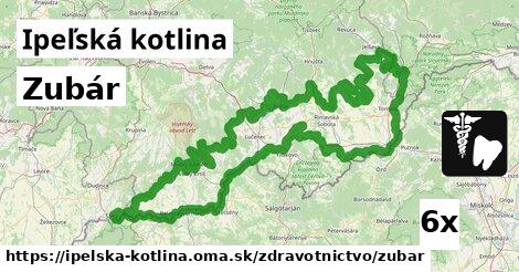 Zubár, Ipeľská kotlina