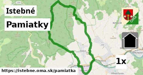 pamiatky v Istebné