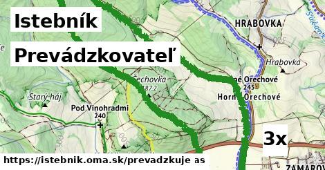 prevádzkovateľ v Istebník