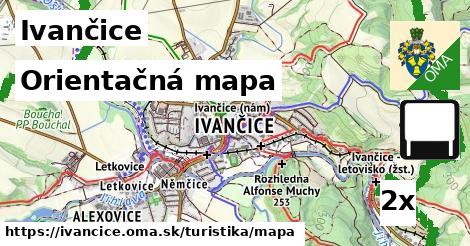 Orientačná mapa, Ivančice