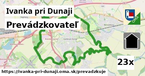 prevádzkovateľ v Ivanka pri Dunaji