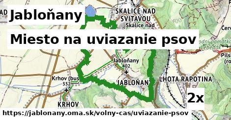 Miesto na uviazanie psov, Jabloňany