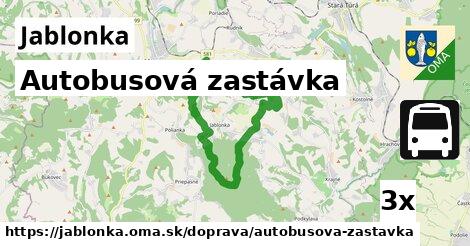 Autobusová zastávka, Jablonka