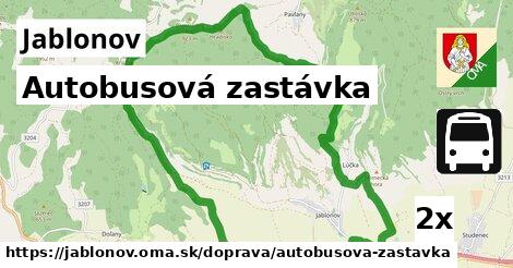 Autobusová zastávka, Jablonov