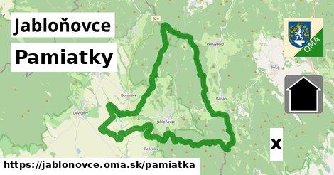 pamiatky v Jabloňovce