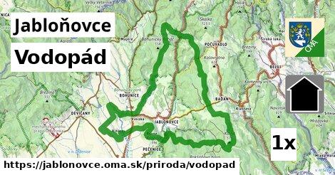 Vodopád, Jabloňovce