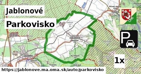 Parkovisko, Jablonové, okres MA