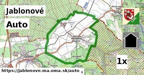 auto v Jablonové, okres MA