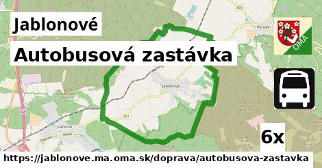 Autobusová zastávka, Jablonové, okres MA