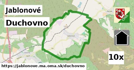 duchovno v Jablonové, okres MA