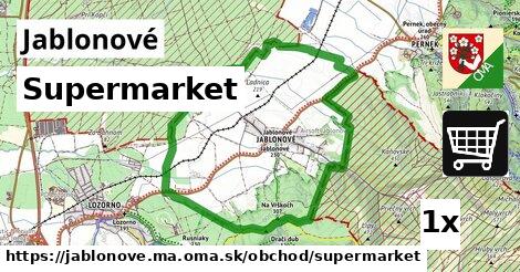 Supermarket, Jablonové, okres MA