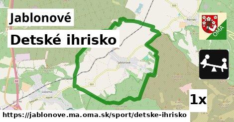 Detské ihrisko, Jablonové, okres MA