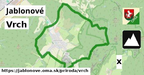 Vrch, Jablonové