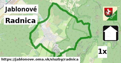 Radnica, Jablonové