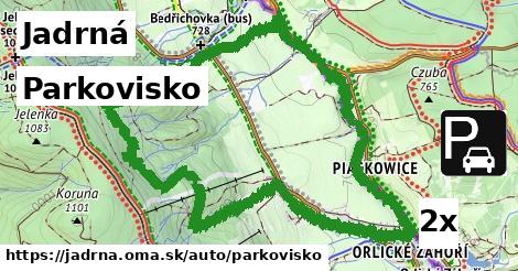 parkovisko v Jadrná