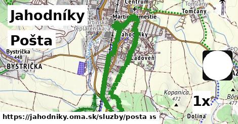 Pošta, Jahodníky