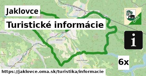 Turistické informácie, Jaklovce