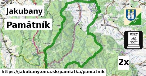 Pamätník, Jakubany