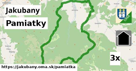 pamiatky v Jakubany