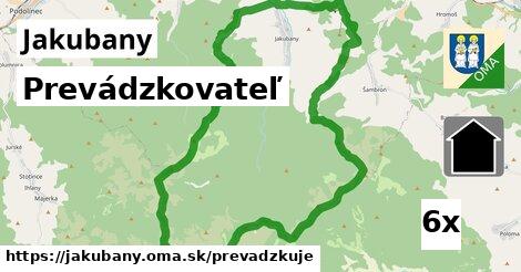 prevádzkovateľ v Jakubany