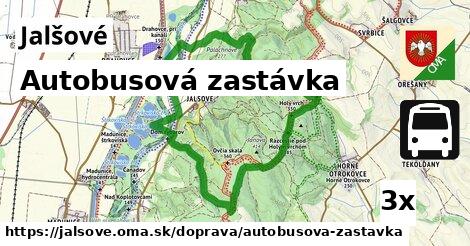 Autobusová zastávka, Jalšové