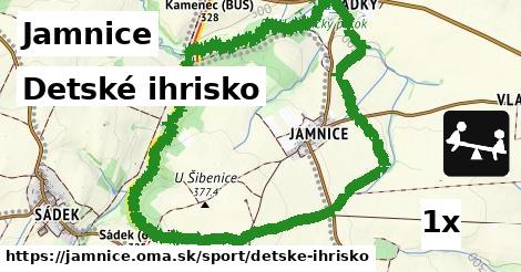 detské ihrisko v Jamnice