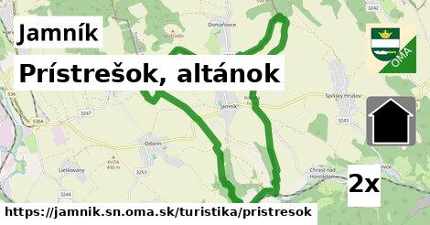 Prístrešok, altánok, Jamník, okres SN