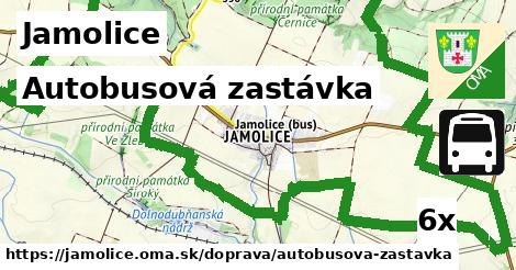 Autobusová zastávka, Jamolice